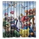 thumbnail image 1 of Cortina de ducha de Anime Pikachu Mario, juego de cortina de baño con ganchos, tamaño 60 x 72 pulgadas, 1 of 3