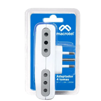 Enchufe Tipo Conector Macrotel 10A 4 Socket