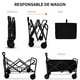 thumbnail image 2 of Carro de Compras Camping Plegable de arrastre 100kg 4 Ruedas, 2 of 3