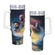thumbnail image 4 of En Tus Sueños Vaso aislado de acero inoxidable con asa, diseño temático, regalo para familia, amigos y fans; incluye pajita y encaja en el portavasos estándar, 40 oz, 4 of 6