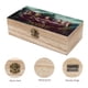 thumbnail image 3 of El Hobbit Caja Organizadora de Madera Rústica - Caja Decorativa Multifuncional para Escritorio, Hogar, Oficina, Joyas y Manualidades, 3 of 6