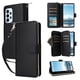 thumbnail image 5 of Funda Cartera con Cremallera y Correa para Samsung Galaxy A23 5G Soporte y Tarjetero Negro, 5 of 6