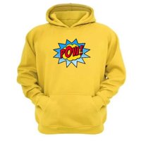 Genérico - Polerón Canguro Logo Pow Amarillo Talla Xl Unisex