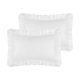 thumbnail image 1 of Funda de almohada REGALWOVEN Queen (20"x30") con cierre de sobre, juego de 2 fundas de almohada con volantes, blanco, 1 of 6