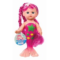 Muñeca Sirena Toysmith Bathtime De 23 Cm Con Pelo Largo Para Niños Mayores De 3 Años