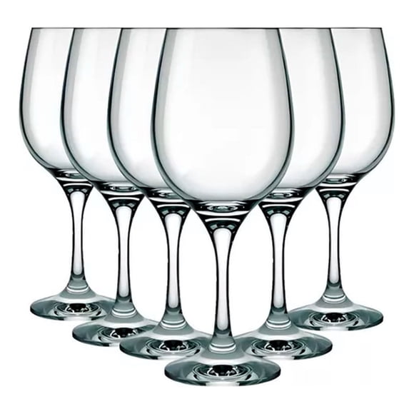 Set 6 Copas Barone Para Agua Vinos Nadir 490 Ml