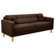 thumbnail image 2 of Sofa New Retro 3CG Felpa 01 Chocolate, 2 of 6
