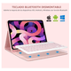thumbnail image 2 of Funda Con Teclado Ñ Español Compatible Con iPad Pro 11 M5 2025 GoldRose, 2 of 3