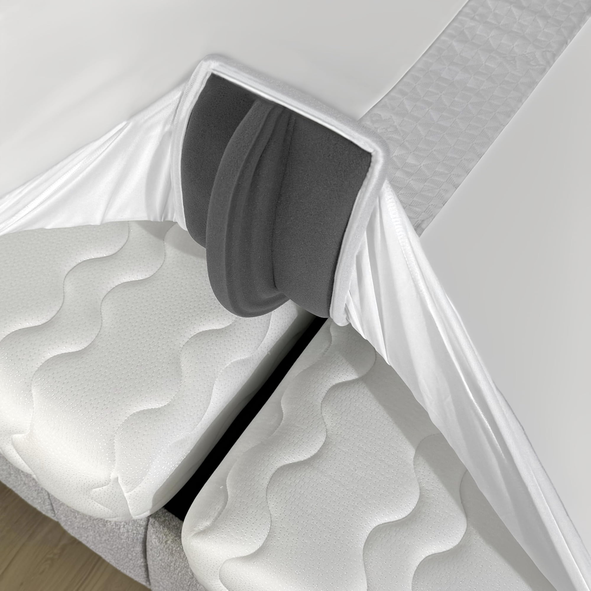 Sábana Bajera Ajustable Bed Bridge Ephedora 3 En 1, De Tamaño Individual (xl) A King