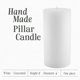 thumbnail image 2 of Vela Pilar sin aroma Mister Candle 20 cm x 10 cm blanca, 2 of 6