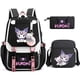 thumbnail image 1 of 3pcs Kuromi Backpacks Patchwork Capacity Women Men Travel Mochilas With Shoulder Bags Ins Laptop Teens School Bags, 1 of 3