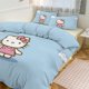 thumbnail image 1 of Cartoon Hello Kitty Comforter Cat Cloud 3-Piece Bed Sheets Warm Kawaii Bedding Set Cute Soft Bedclothes for Boys Girls Kids Twin, 1 of 5