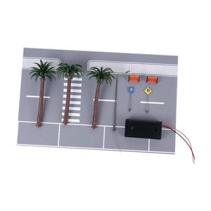 Bothyi - 1/64 Modelo De Escena De La Carretera Escenario De Estacionamiento Para Mini Figuras De Acción Del Automóvil Decoración