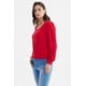 thumbnail image 2 of Polera Mujer Globo Escote Cuadrado Rojo, 2 of 4
