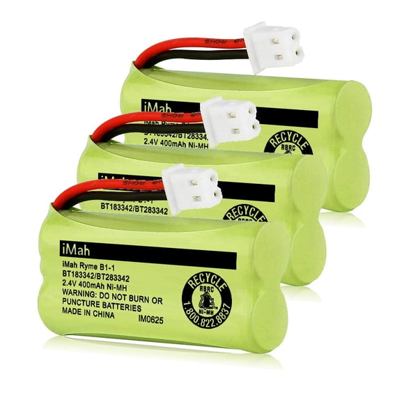Batería para teléfono inalámbrico iMAH BT183342/BT283342, paquete de 3