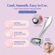thumbnail image 4 of Rodillo facial Gua Sha ROSELYNBOUTIQUE de acero inoxidable, 4 of 6