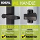 thumbnail image 2 of Tirador de puerta Storm Ideal Security 1216 con cerradura para 2,5 a 4 cm, 2 of 7