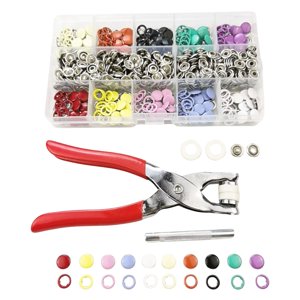 Bothyi - 200 Piezas De Botones De Costura De 9,5 Mm, Alicates A Presión, Sujetadores De Ojales, Clip