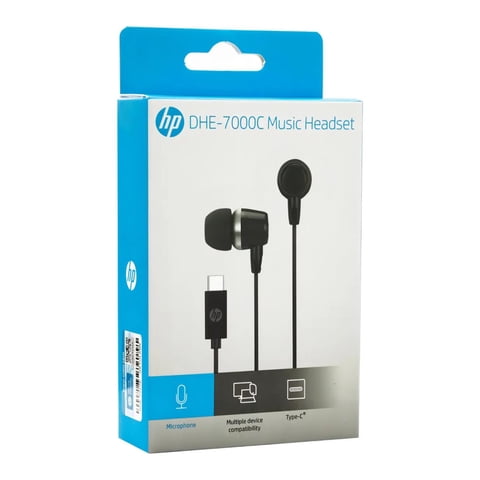 Hp - Audifonos Manos Libres Inear Usb C Negro Dhe-7000C