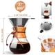 thumbnail image 3 of Cafetera de Vidrio Café por Goteo de 800ml con Filtro Reutilizable de Acero Inoxidable, 3 of 8