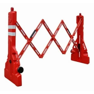 Metalfer - Barrera Extensible 2.5Mts Rojo Y Blanco