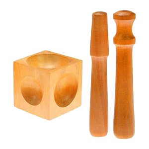 Magideal - Accesorios De Joyería, Herramienta Cuadrada, Bloque De Banco, Herramienta De Perforación Con Cúpula, Herramienta De Fabricación De Joyería, Conjunto