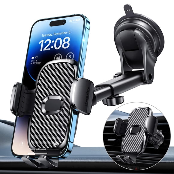 Soporte para teléfono para auto FESIYOYE de grado militar con ventosa 360°