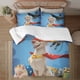 thumbnail image 1 of League of Super-Pets 3-Piece Bedding Set For Kids Boys Girls Adult Cartoon Warm Cute Fashion Holiday Present Gift Bed Sheets, 1 of 5
