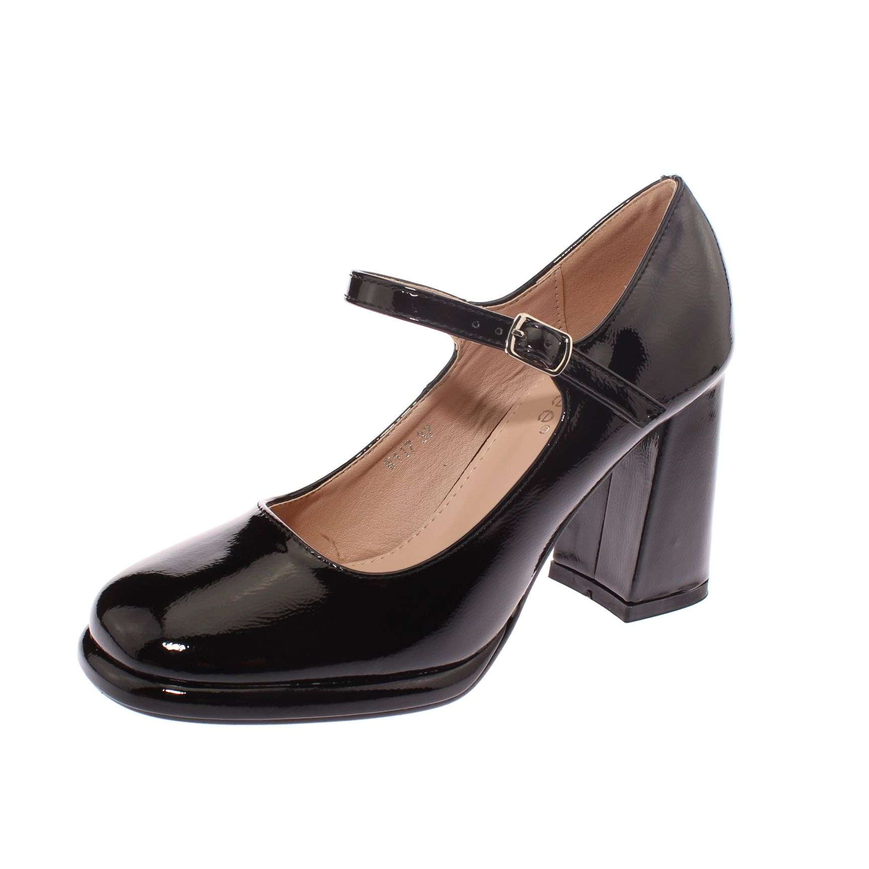 Zapato Tacón Negro Vía Franca