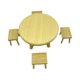 thumbnail image 3 of 1:12 Regalos Modelo De Silla De Mesa De Comedor De Casa De Muñecas Para La Decoración Del Jardín De Hadas Madera, 3 of 5