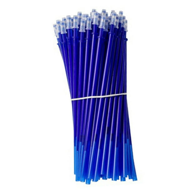 20 Bolígrafos Borrables de Borrado Por Calor, Recambio de Bolígrafo de Gel de Repuesto, Herramientas de Escritura Portátiles de 0,5 Mm para Escribir, Azul