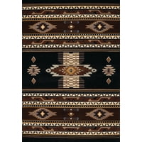 Alfombra Decorativa United Weavers Manhattan Phoenix Negra 55 X 90 Cm