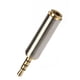 thumbnail image 1 of Jack Estéreo Convertidor Altavoz Auricular Auricular Auricular Extensor Enchufe Dorado, 1 of 3