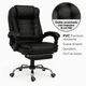 thumbnail image 2 of Silla De Oficina Giovanni Egonomica Gerencial Reclinable Marrón Cuero Sintético, 2 of 6