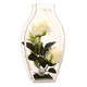 thumbnail image 1 of Florero cristal 28 cm con rosa blanca, 1 of 3