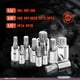 thumbnail image 5 of Juego de vasos con punta de spline KORR 10 piezas XZN Cuadrado Triple, 5 of 5