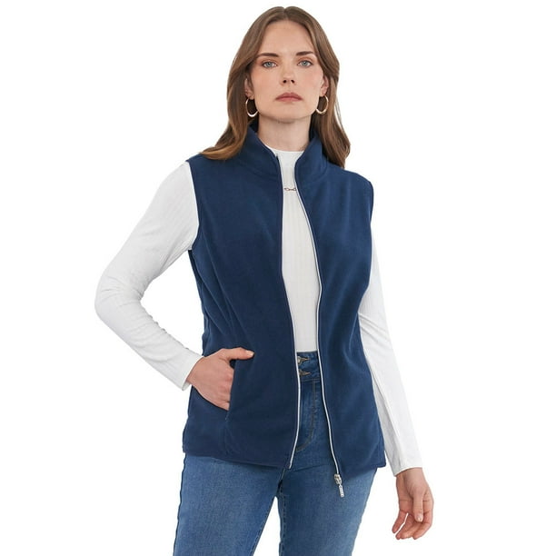 Polar Mujer Sin Mangas Navy Melange Corona