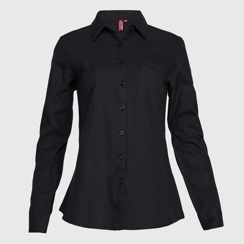 Jayson - Blusa Oxford B/Pegado Guardia M/L Negro L