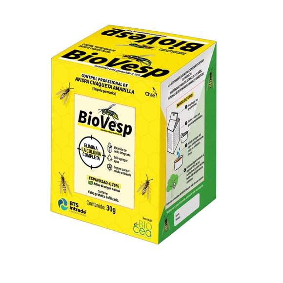 Insecticida avispa chaqueta amariilla, cebo 30g