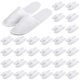 thumbnail image 1 of Zapatillas desechables SATINIOR, 30 pares, tela polar blanca, 1 of 6