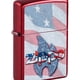 thumbnail image 1 of Encendedor de bolsillo Zippo con diseño de bandera Candy Apple Red, 1 of 3