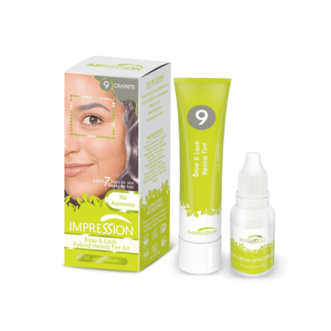 Impression Kit Hair Tintura Cejas Y Pestañas Ceniza 15Ml