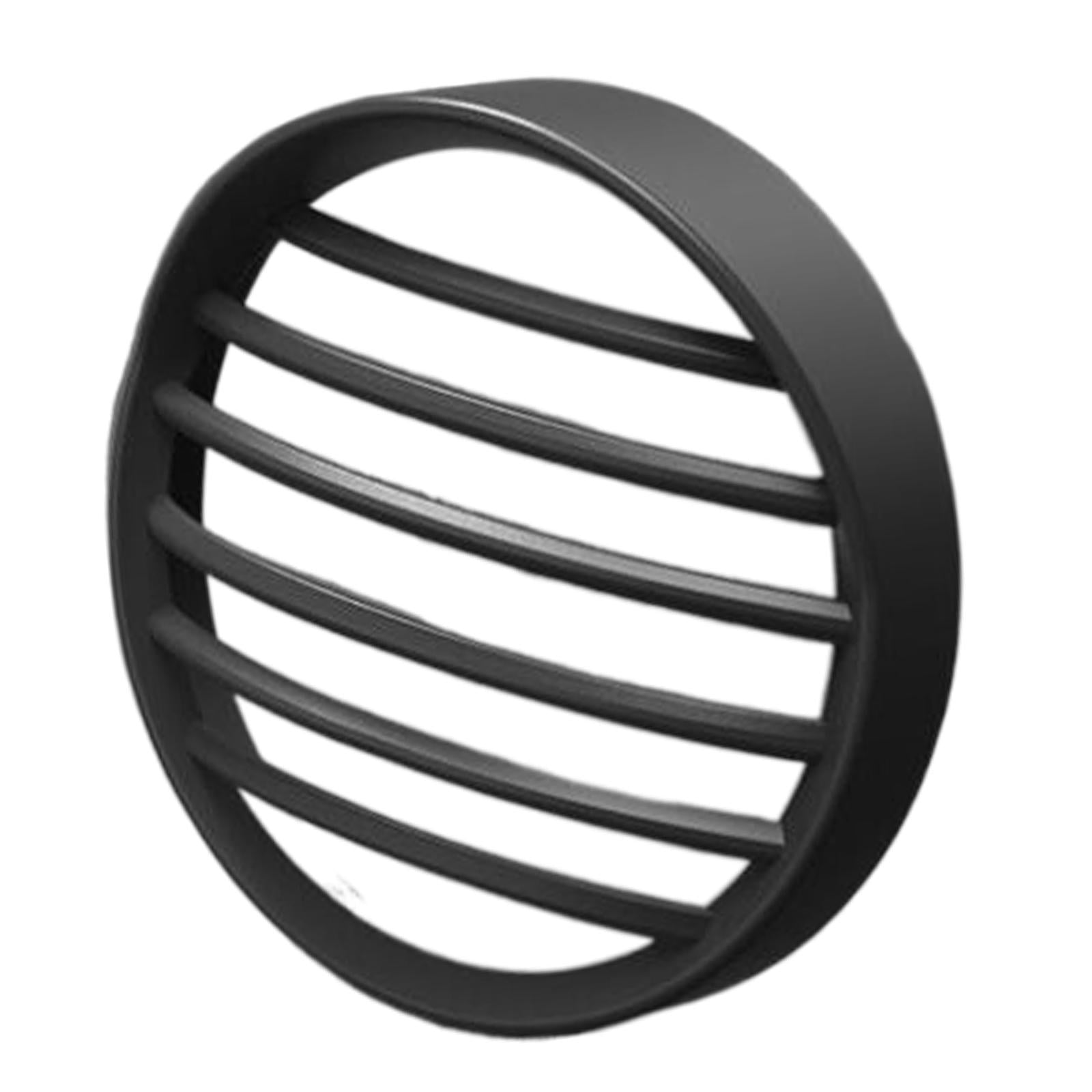 Magideal - Cubierta De La Parrilla Del Faro De La Motocicleta Para La Luz Redonda De 14 Cm Instale Fácilmente Las Piezas De Repuesto Del Vehículo Rendimiento Est Negro