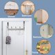 thumbnail image 4 of Colgador de puerta para ropa SKOLOO con gancho para colocar sobre la puerta, color plateado, 4 of 5