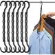 thumbnail image 1 of Organizador de Clóset AMKUFO Magic Hangers 6 Piezas Negro, 1 of 3