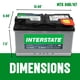 thumbnail image 2 of Batería automotriz Interstate MTX-94R H7 12V 80Ah AGM, 2 of 3