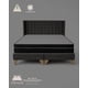thumbnail image 5 of Cama Europea 2 Plazas Colchón Pillow Top Respaldo Lineal Gris Base dividida, 5 of 6