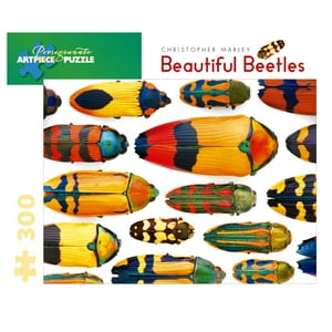 Pomegranate - Rompecabeza Christopher Marley: Beautiful Beetles - 300 Piezas
