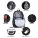 thumbnail image 2 of Mochila Pawsky Skateboard Anime con Carga USB y Candado Negra 26x12x43 cm, 2 of 8