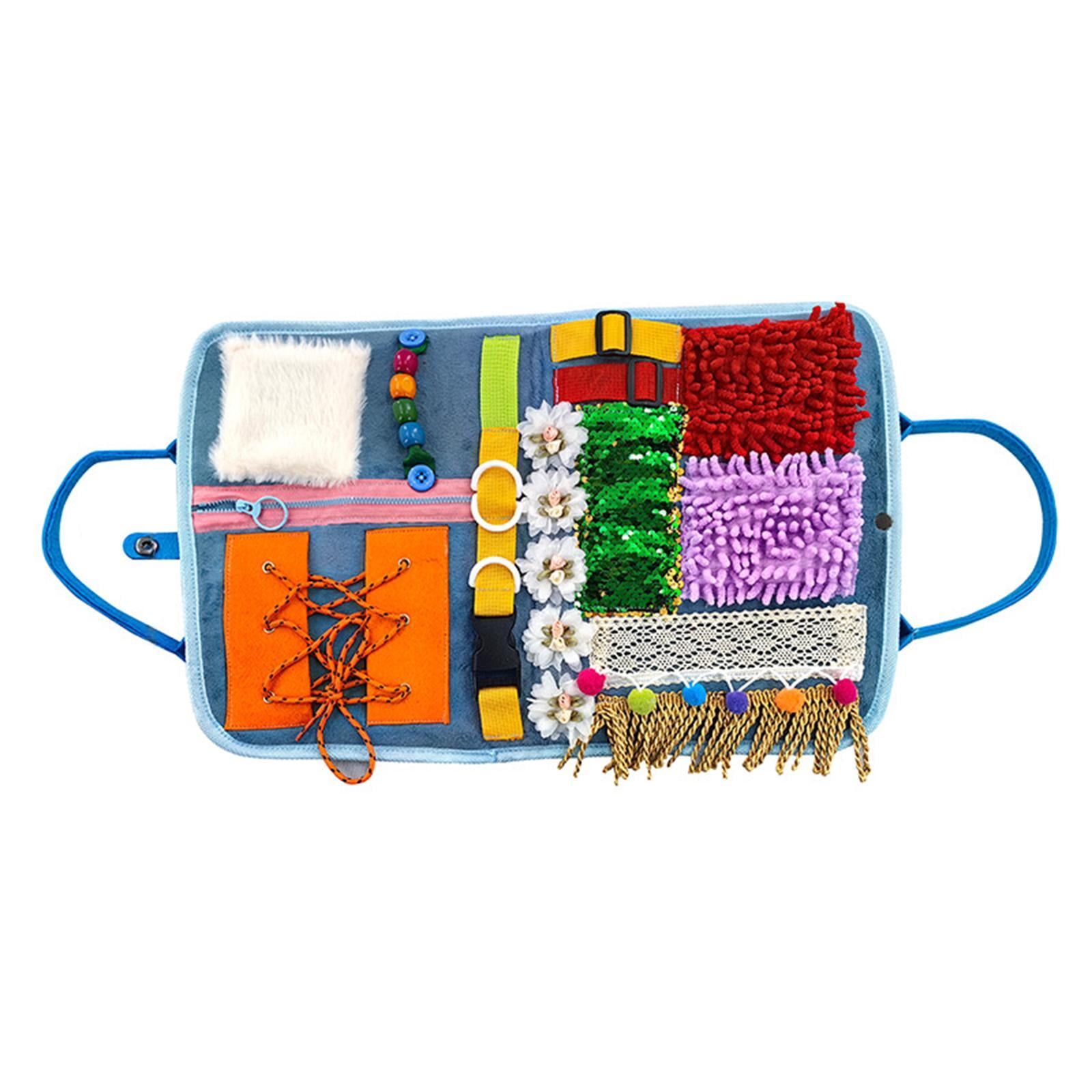 Magideal - Manta Sensorial, Almohadilla Sensorial Con Actividades, Regalos Educativos De Aprendizaje Con Textura Variada Para Pérdida De Memoria, Personas Mayore